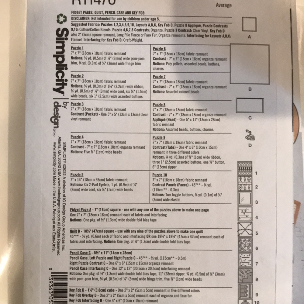 Brand new Simplicity Pattern - Picture 4 of 4